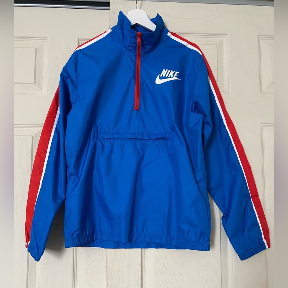 Nike Vintage Windbreaker Men’s S Blue Red